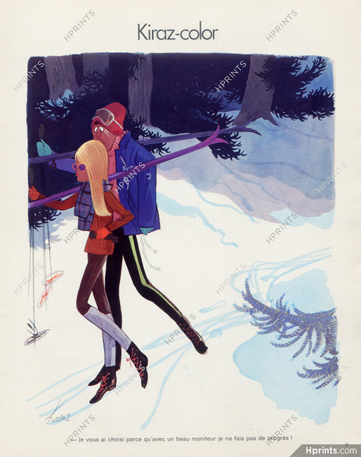 Edmond Kiraz 1973 Ski Instructor, Winter Sports, Kiraz-color