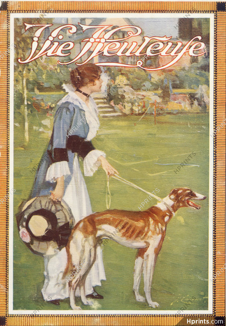 Cancaret 1914 Sighthound, Elegant Parisienne