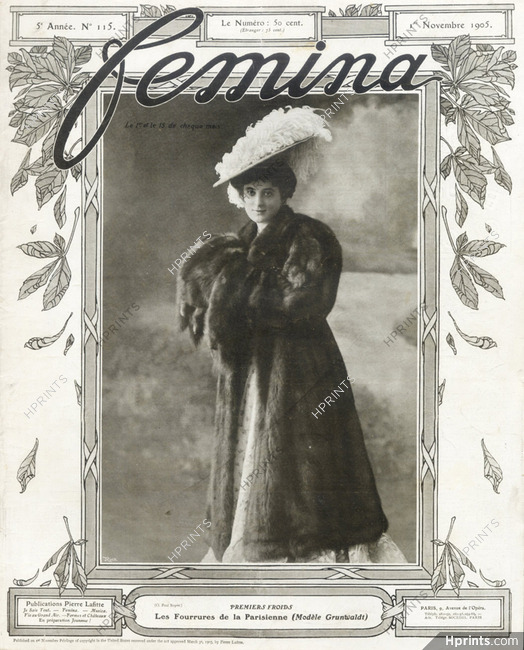 Grunwaldt 1905 Fur coat, Muff, Ph. Paul Boyer
