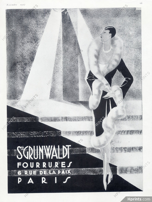 Grunwaldt (Fur Clothing) 1927 Fur Coat, Art Deco, Marc Real