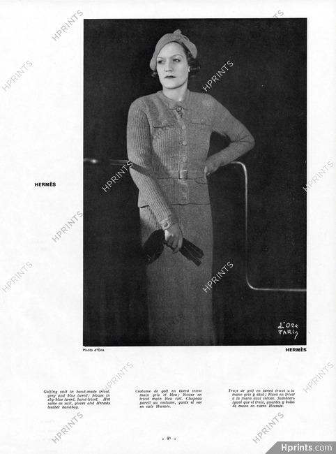 Hermès (Couture) 1934 Golfing Suit, Madame D'Ora