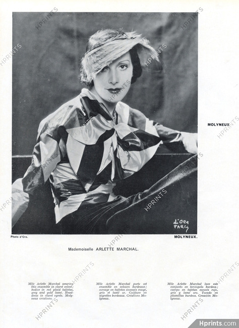 Molyneux (Couture) 1934 Arlette Marchal