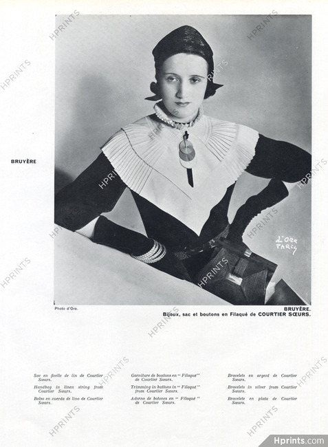 Bruyère (Couture) 1934 Courtier Soeurs (Jewels, Handbag..)