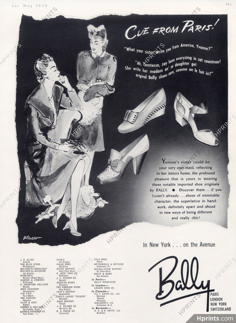 Bally (Shoes) 1940 Poodle, Plucer