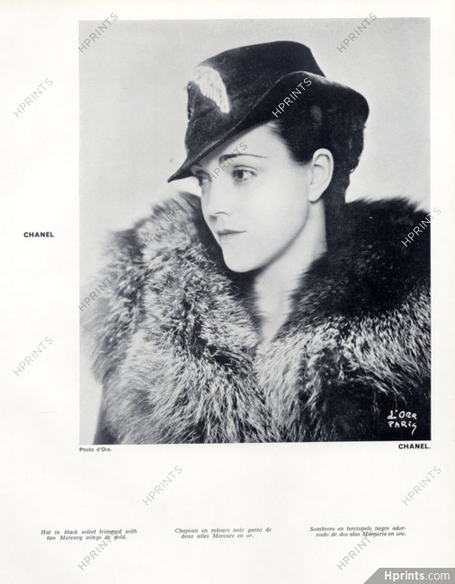 Chanel (Millinery) 1934 Photo Madame D'Ora