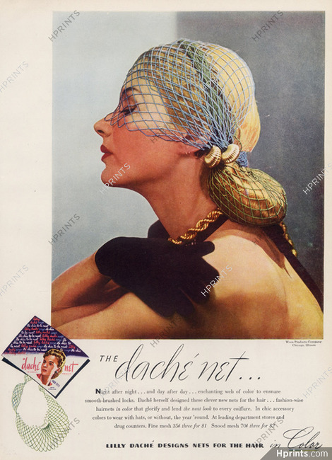 Lilly Daché 1944 Net, Hairstyle Accessory