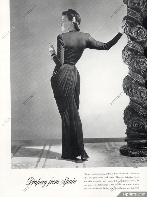 Balenciaga (Couture) 1941 Estrella Boissevain, Horst