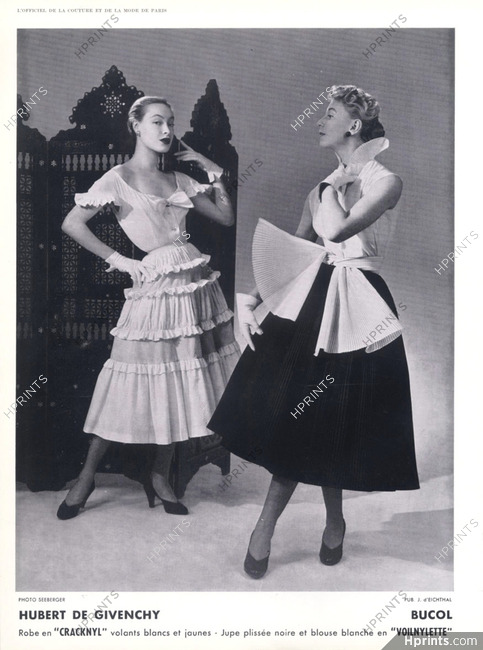 Givenchy 1952 Photo Seeberger, Dinner Dress