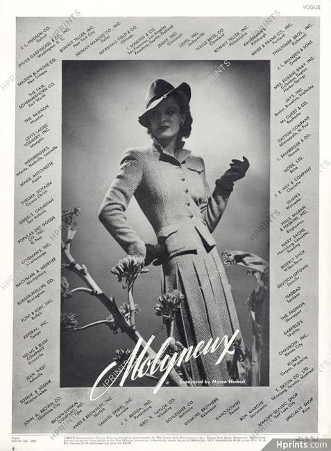 Molyneux (Couture) 1941 Byron Herbert