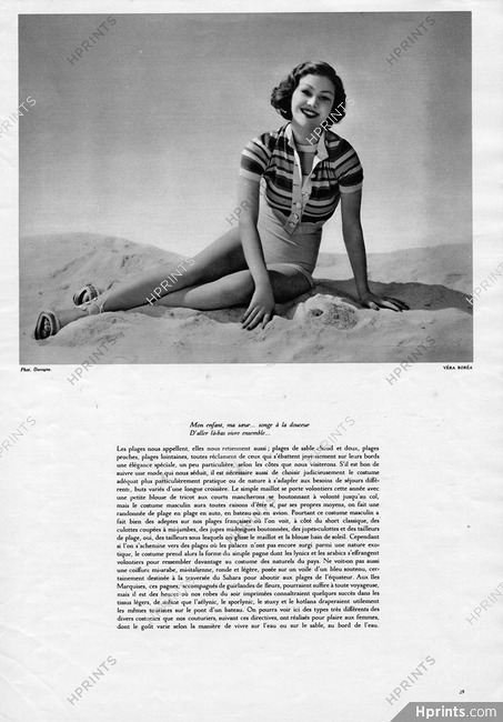 Véra Boréa (Couture) 1934 Beachwear