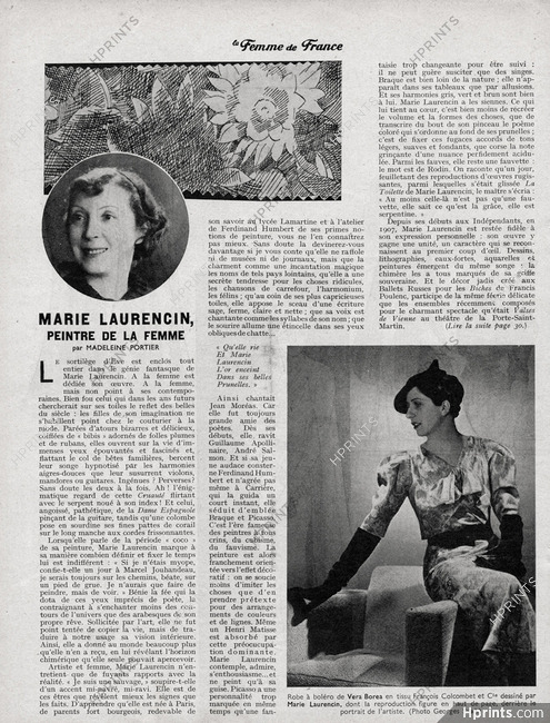 Véra Boréa (Couture) 1935 Marie Laurencin