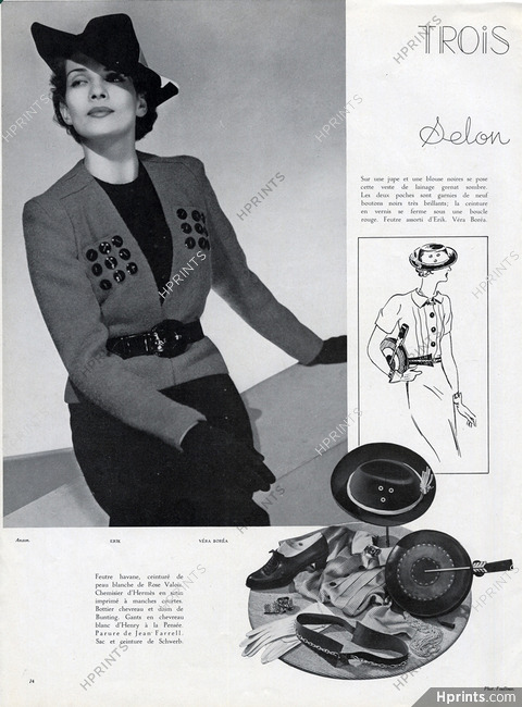 Véra Boréa (Couture) 1938 Anzon