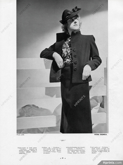 Véra Boréa (Couture) 1938 Rodier (Fabric), Joffé