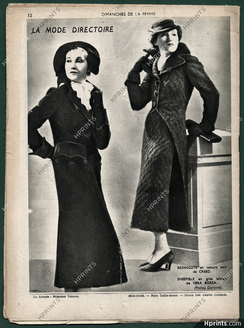Véra Boréa & Creed 1936 Dimanches de la Femme cover, 32 pages