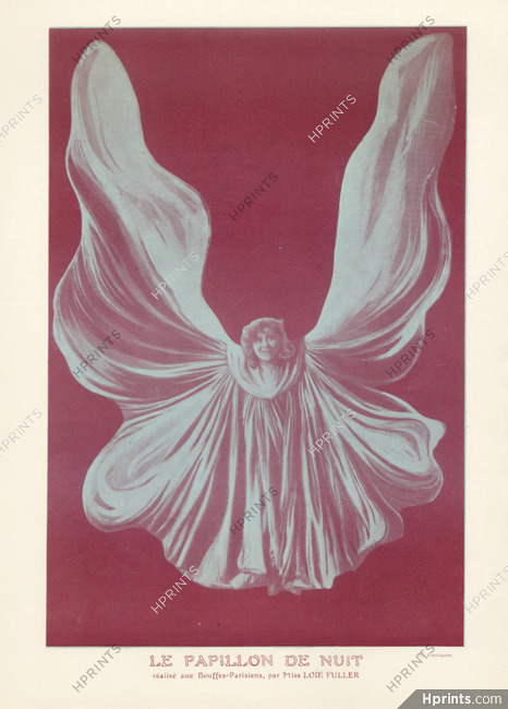 Miss Loïe Fuller 1912 Le Papillon de Nuit, Dancer
