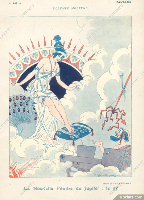 Joseph Kuhn-Régnier 1916 ''La Nouvelle Foudre de Jupiter'' topless
