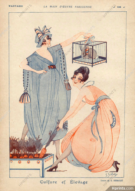 Sesbouë 1917 ''Culture et Elevage'' Elegant Parisienne