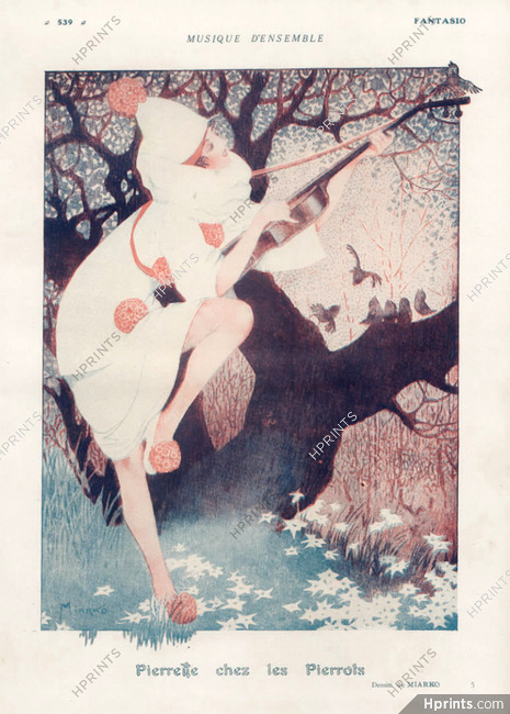 Miarko 1919 Pierrette chez les Pierrots Costume Disguise