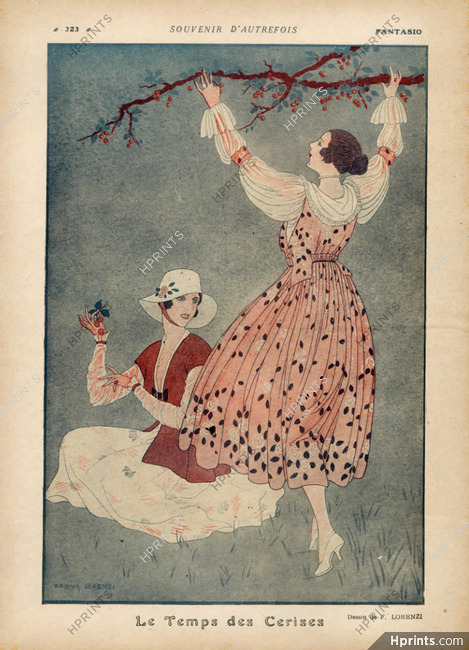 Le Temps des Cerises, 1916 - Lorenzi The cherry season
