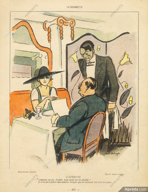 Chas Laborde 1919 L'Apéritif, Restaurant, Barman