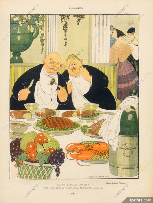 Gerda Wegener 1916 "Entre Espions" Restaurant