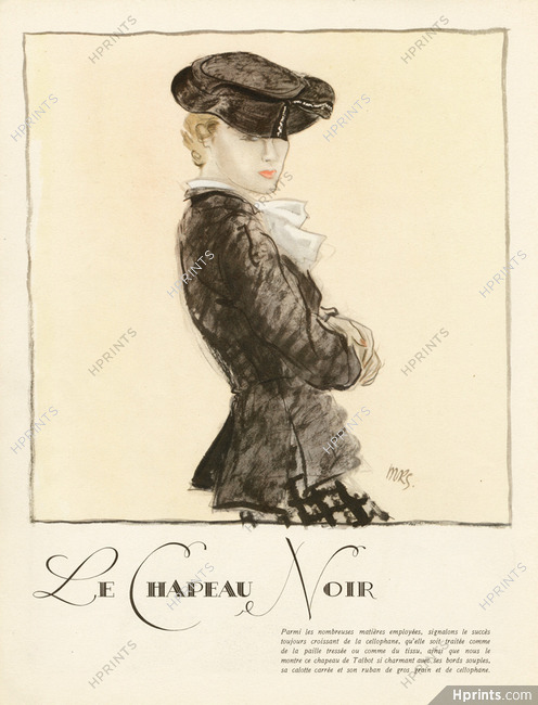 Suzanne Talbot 1935 Le Chapeau Noir, Karsavina (M.K.S)