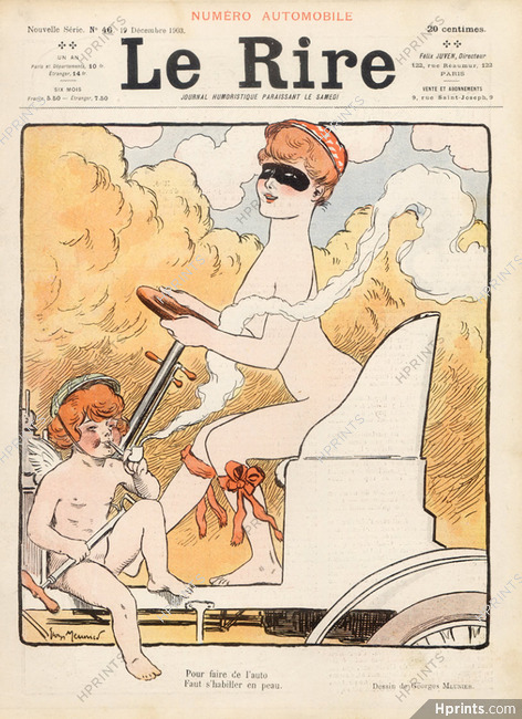 Georges Meunier 1903 Nude driving