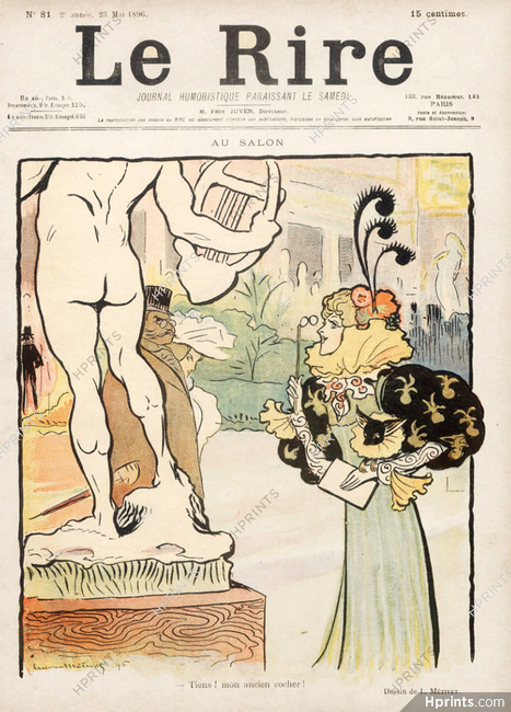 Lucien Métivet 1896 "Au salon", Elegant Parisienne, Chihuahua