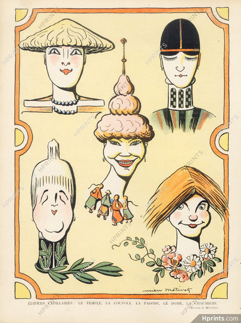 Lucien Métivet 1902 Hairstyles, Capillaries Edifices, Edifices Capillaires