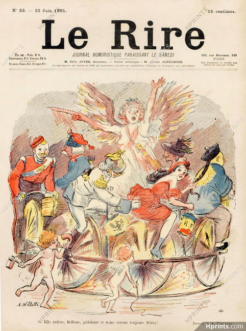 Willette 1895 merry-go-round