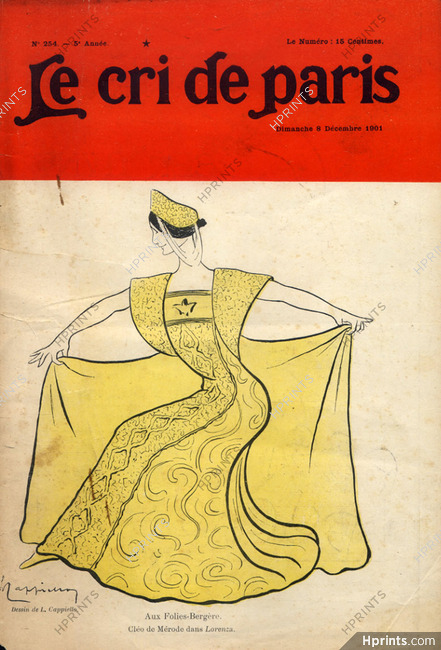 Leonetto Cappiello 1901 Cléo de Mérode "Lorenza" Folies-Bergère