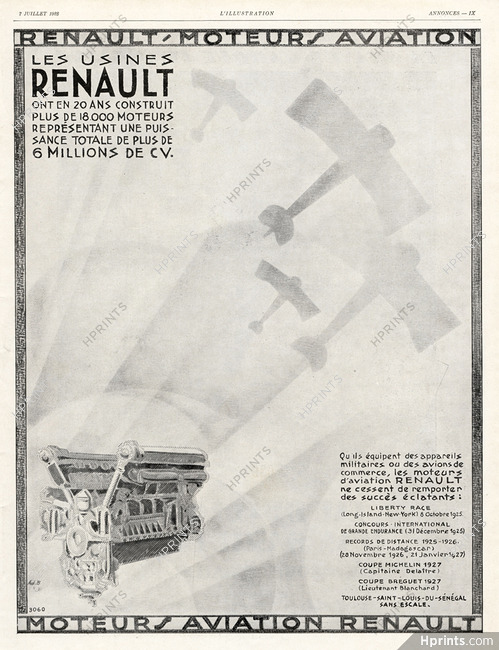 Renault 1928 Moteurs Aviation