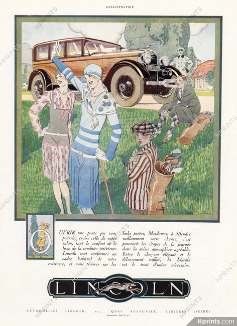 Lincoln 1928 Golf, René Vincent