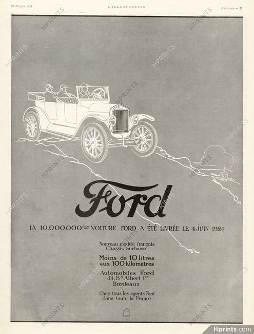 Ford 1924 La 10.000.000ème Voiture