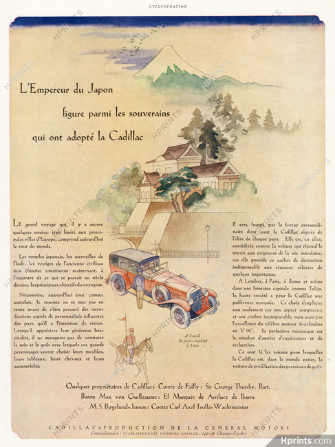 Cadillac 1928 Empereur du Japon, Japanese