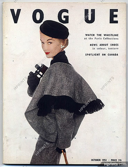 British Vogue October 1951 Paris Collections, Christian Dior