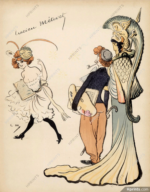 Lucien Métivet 1902 modèle d'artiste