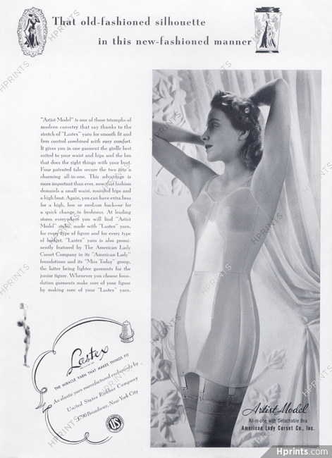 1940s STARLIGHT Girdles & Bras Ad - Vintage Magazine SMALL