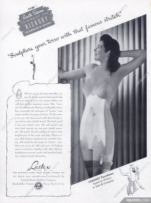 Hickory (A. Stein & Compagny) 1940 Luranet foundation Lingerie