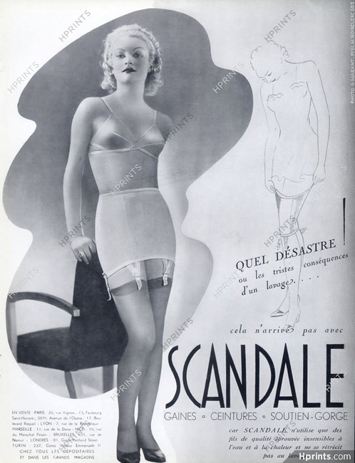Scandale (Lingerie) 1938 Girdle Bra