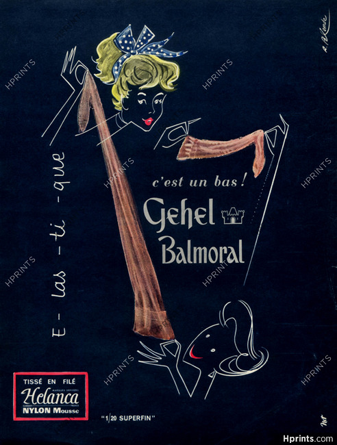 Gehel (Stockings) Balmoral 1956 Roger Blonde