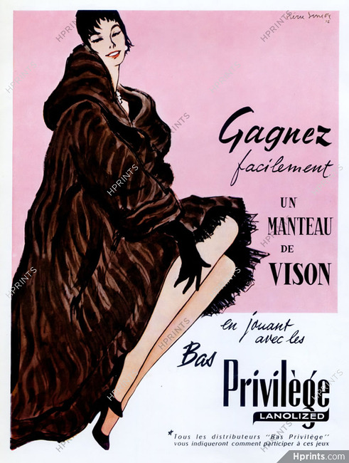 Privilège (Stockings Hosiery) 1956 Pierre Simon