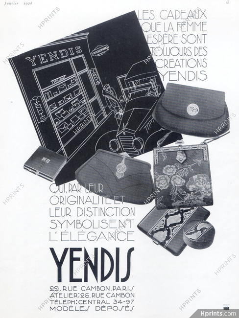 Yendis (Handbags) 1928 shop window
