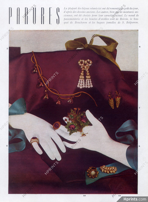 Suzanne Belperron, Boucheron, René Boivin 1945 Parures, Jewelry Sets