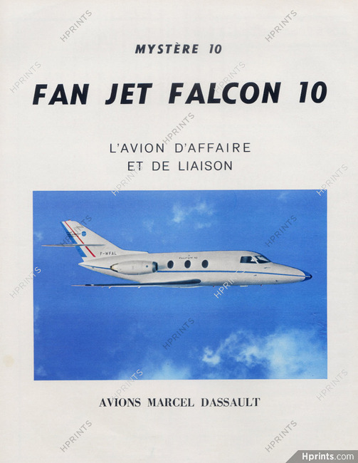 Avion Marcel Dassault 1976 Fan Jet Falcon