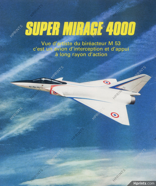 Marcel Dassault 1978 Super Mirage 4000 Military Aircraft