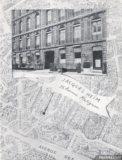 Jacques Heim 1948 Store, 15 avenue Matignon