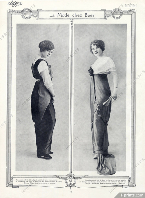 Beer (Couture) 1914 Diner Dresses, Photo Félix