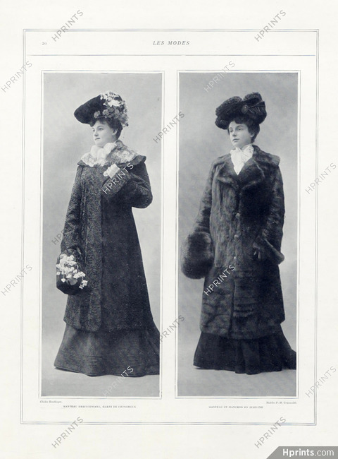 Grunwaldt 1901 Photo Reutlinger, Fur Coat