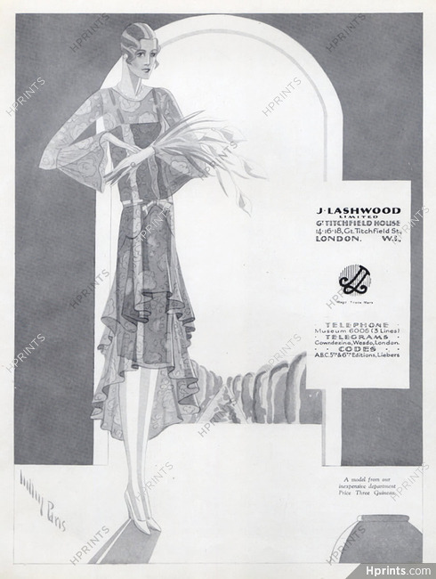 J. Lashwood (Couture) 1929